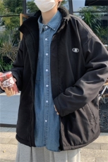 双面穿新款羊羔衣潮流外套秋冬青年学生上衣服W1986-P70，男装棉衣，星座512-4
