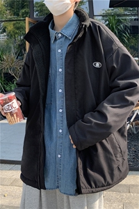 双面穿 新款羊羔衣潮流外套秋冬青年学生上衣服 W1986-P70图片