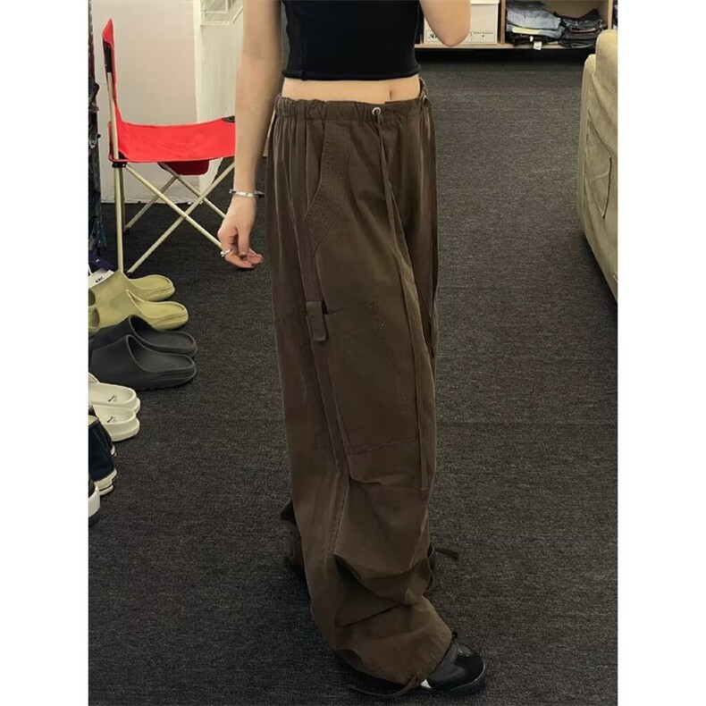 休闲裤男女春季宽松高腰显瘦垂感直筒阔腿裤百搭工装裤子K517,男装休闲裤,星座1116A（原606A-3）