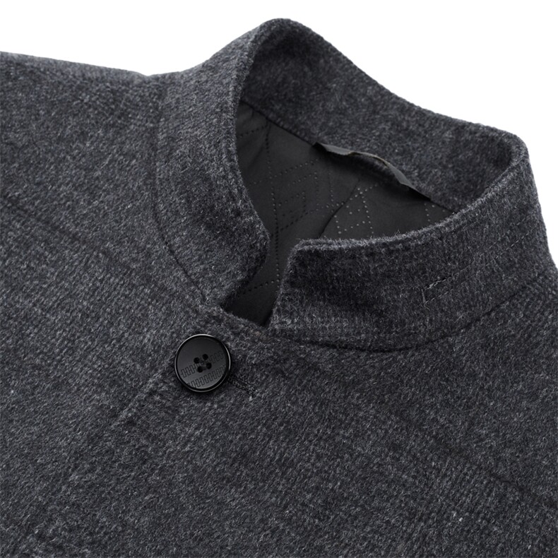 中年纯色绵羊毛棉衣加厚保暖冬季爸爸冬装外套棉服HM8219-P245，男装棉衣，电商B212（原钱塘6029）