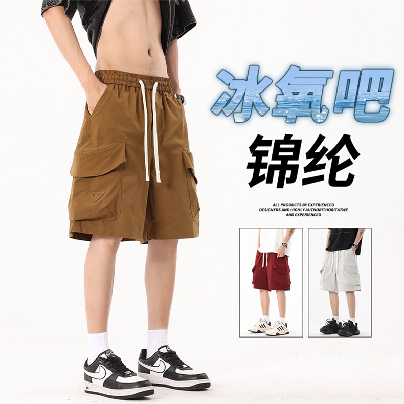抖音品质新款男装短裤五分裤户外潮牌休闲A146-GY501特p35量大优,男装牛仔裤,HDA146