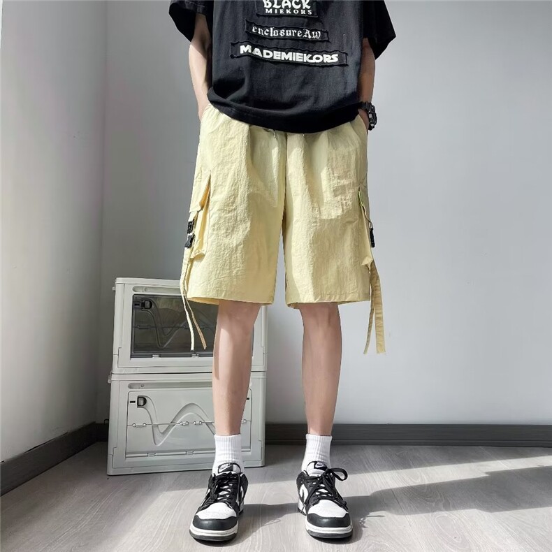 休闲短裤男韩版潮流大口袋痞子帅2023夏季新款ins五分裤K4237-P33,男装休闲裤,星座412-3
