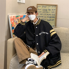 23春季新款时尚INS潮流美式西海岸螺纹棒球服百搭夹克G297P65控88，男装夹克，电商A247