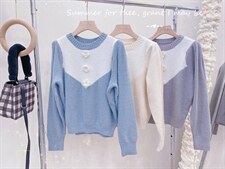 现货拼水貂毛衣，女装针织衫/毛衣，CHERRY·印