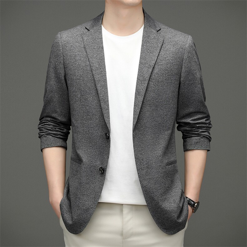 BZ82328钱塘2020-2中青年男士薄款时尚休闲百塔合身西服外套P150,男装西服,钱塘207-2