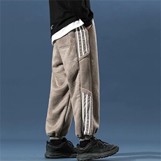 羊羔绒裤子棉裤冬季加绒加厚卫裤保暖麂皮绒运动男裤C111-P85，男装棉裤，星座816A（原B366）