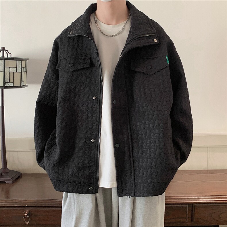 1美式大码M-5XL面料52%棉45%涤3%氨纶工装夹克男JK8740P125控168，男装夹克，星座226-2