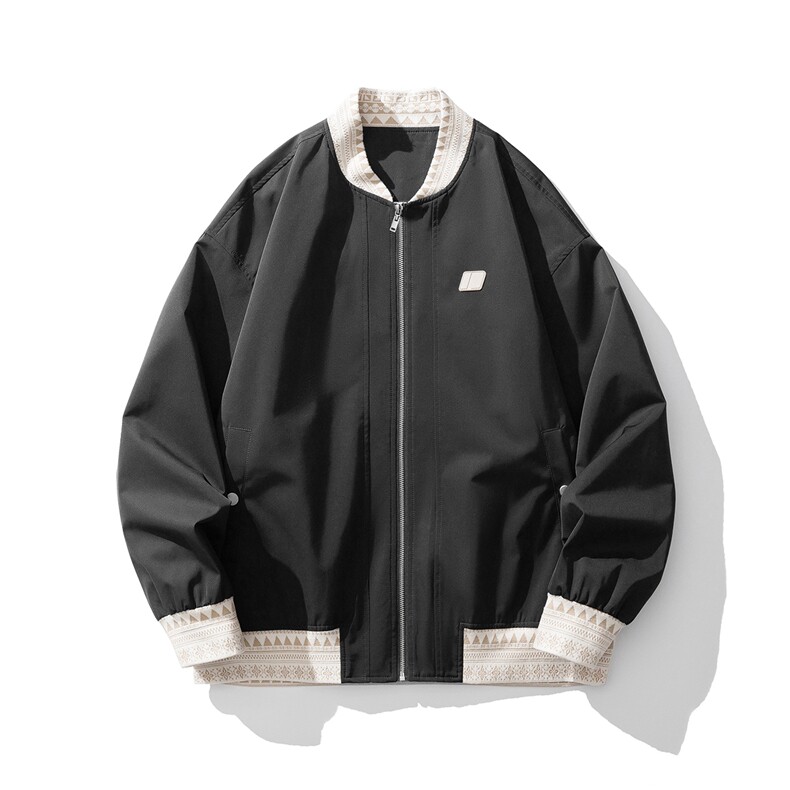 1定制螺纹字母刺绣大码M-5XL夹克男:100%聚酯纤维JK77944P85控138,男装夹克,星座226-2