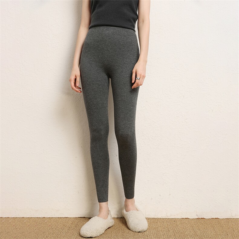 女士高腰修身羊毛打底裤羊毛超柔软保暖显瘦神器，女装打底裤，绒源之鑫