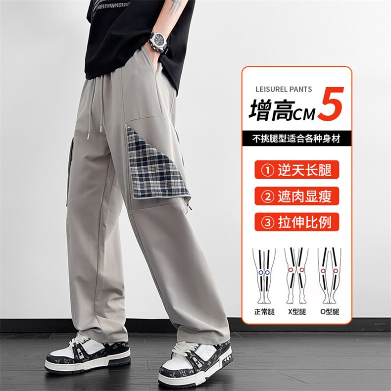 多口袋工装直筒休闲裤子男2025春秋季新款宽松运动，男装工装外套，星座1206（原A206）
