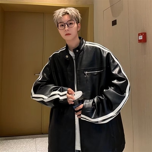 美式秋冬季新款外套皮夹克  F836 P65图片