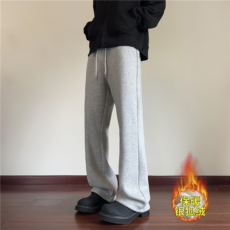 加绒加厚cleanfit弯刀微喇卫裤红地板XZ604-K115JR-特P40控78,男装休闲裤,星座604
