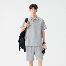 TZ25305-特P55夏季休闲T恤短裤男两件套，男装牛仔裤，电商D310B
