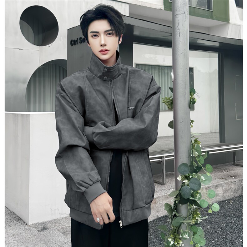 (图）春秋款cleanfit夹克机车服美式外套2815-P75，男装夹克，星座910-5