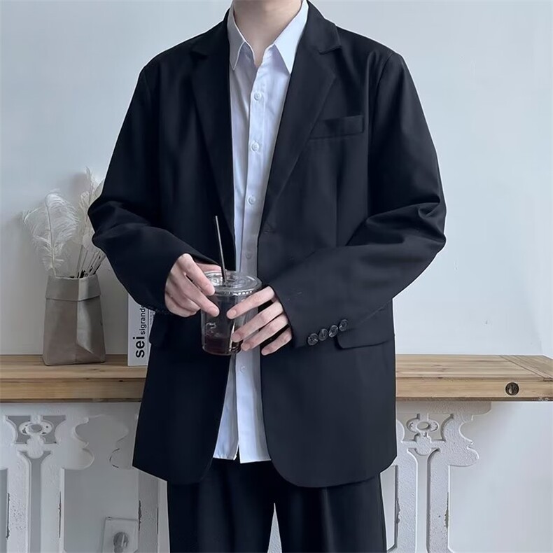 新款西装外套男商务休闲高级感外套时尚外套男士西装外套JKZ12,男装西服套装,星座516A