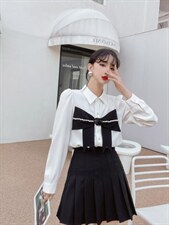 2022春季立体玫瑰花蝴蝶结小衫，其它，贻思茗