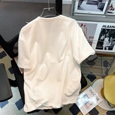 2023新款夏短袖t恤男假两件宽松圆领打底学生半袖带项链GT06P26图片