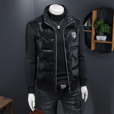 2025秋冬男士90%白鸭绒拼接设计羽绒服外套钱塘6036-Y2221P310，男装羽绒服，钱塘6036（原3026）