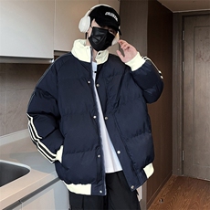抖音得物二开可供视频拼接织带三防加厚羽绒棉衣外套棉服LL6667，男装棉衣，电商A486