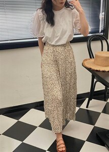 韩系碎花半裙～图片