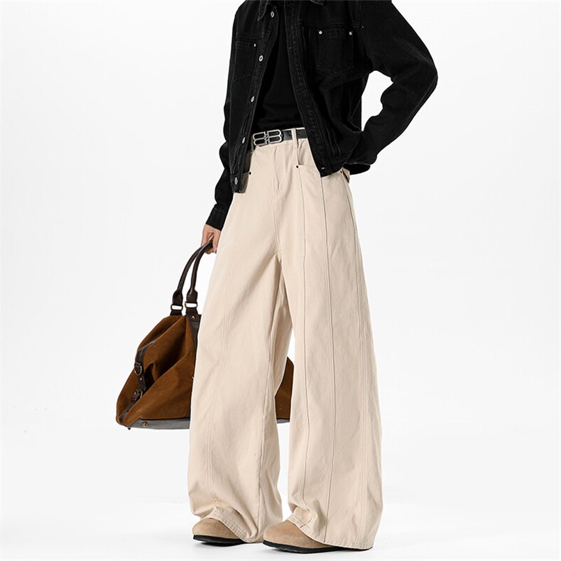 2025春夏新款美式宽松铆钉设计感工装裤XZ806-CK25083-P58，男装休闲裤，四季星座806