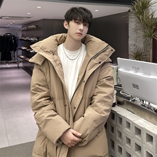 羽绒服男冬季新款港风宽松连帽白鸭绒外套YR922-P160(控价208元，男装羽绒服，星座214-3