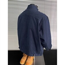 26春装高品质老钱风立领夹克外套男女美式潮牌拉链工装风宽松上衣，男装夹克，电商A486