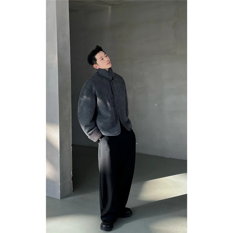 双面穿皮毛一体麂皮绒夹克外套JK919P128,男装夹克,星座908