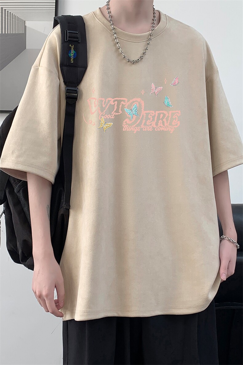 麂皮绒短袖t恤男大码半袖男JD82443-P25,男装T恤,电商A040
