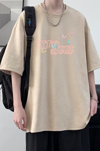 麂皮绒短袖t恤男大码半袖男 JD82443-P25图片