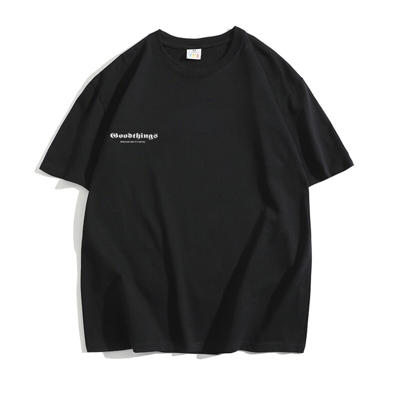 CL4男女中性圆领短袖半袖T恤衫外套大码字母印花学生TEE潮宽松TEE,男装T恤,星座115A-1