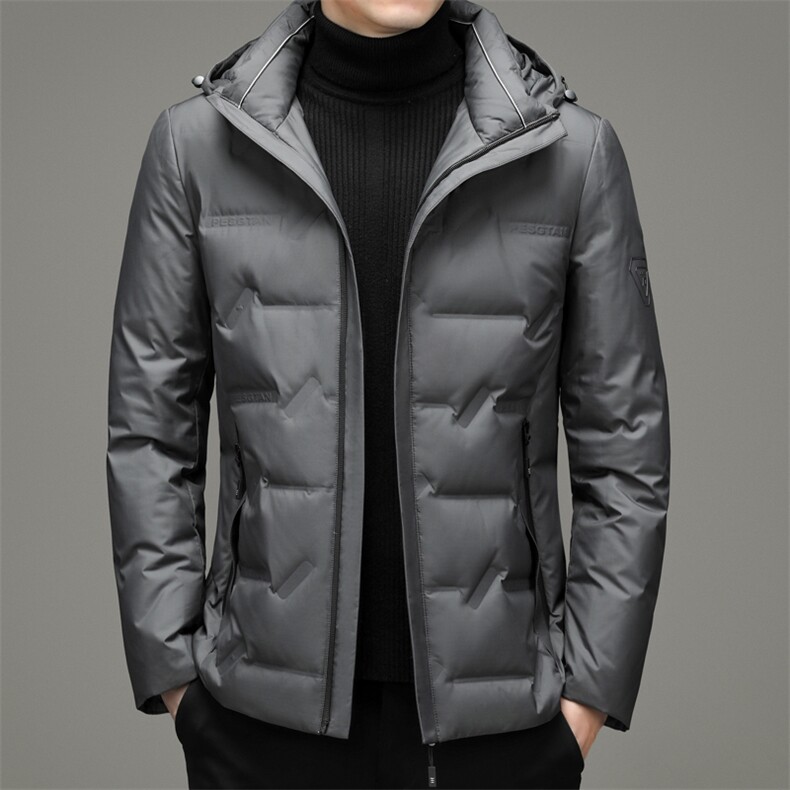 2023冬季新款羽绒服男装休闲灰鸭绒中年爸爸装外套YYYR22019-P240,男装羽绒服,电商B212（原钱塘6029）