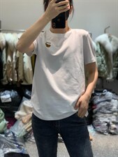 新款韩版潮流卡通虎头可爱印花圆领短袖T恤，女装T恤，L·H·X