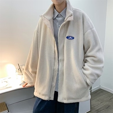 两面穿羊羔绒棉服男冬季港风潮牌情侣加绒加厚立领棉衣W6287-P78，男装棉衣，星座512-2
