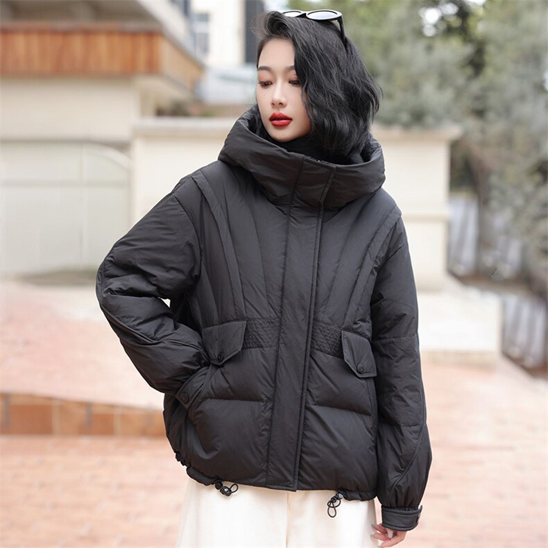 YGYL2024冬季新款现货韩版时尚连帽90绒羽绒服,女装羽绒服,阳光伊恋