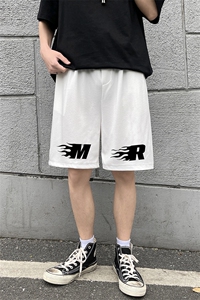 冰丝短裤男士大码宽松休闲五分裤男运动中裤 MK37312-P15图片