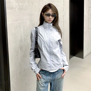 春夏款高品质冰感速干防晒服休闲户外运动外套透气弹力机能风夹克图片