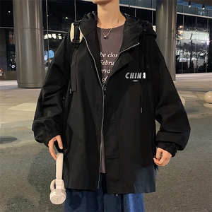JK41248-P85 加棉款-P115 纯棉连帽夹克男士大码工装夹克男外套男图片
