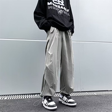 休闲裤男韩版潮流高街帅气束脚裤2024春季ins宽松长裤K4859-P43，男装休闲裤，星座412-2
