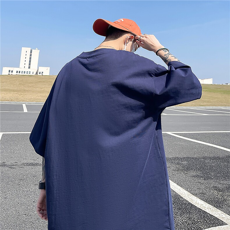 主推款T恤240克潮流美式宽松质感落肩纯棉印花短袖男T6352特P19,男装T恤,星座610B-1