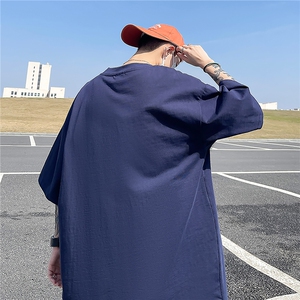 主推款T恤 240克潮流美式宽松质感落肩纯棉印花短袖男T6352特P19图片
