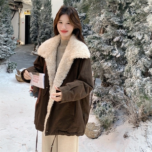 主推  韩系休闲派克大毛领羽绒服 90绒 p365k528图片