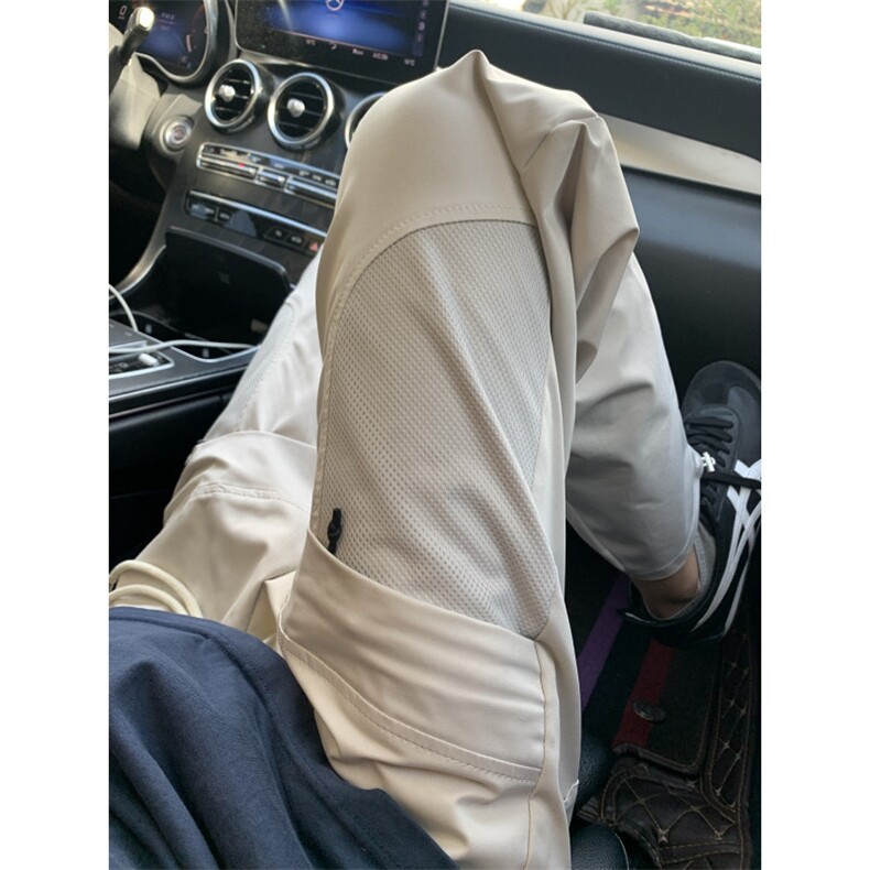 美式机能冲锋裤男网眼透气尼龙速干工装裤户外登山裤KZA599LL-P48,男装工装外套,星座1007（原301D）