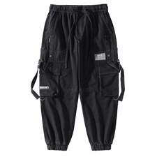 2025秋季日系多口袋工装裤男宽松飘带裤子A438-6179-P6588，男装工装外套，电商A438