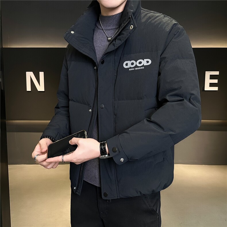 6628-M-3XL-P195标50绒店主风冬季男士休闲字母立领潮牌羽绒服,男装羽绒服,电商B255