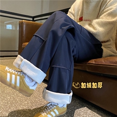 冬季新款美式运动加绒保暖宽松休闲卫裤B315-K861JR-p55控78，男装休闲裤，电商B315