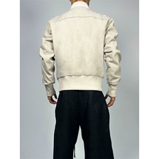 JK729-尺码M-3XL-特P56-美式解构剪裁倒三角水洗夹克外套（网图），男装夹克，星座1811B
