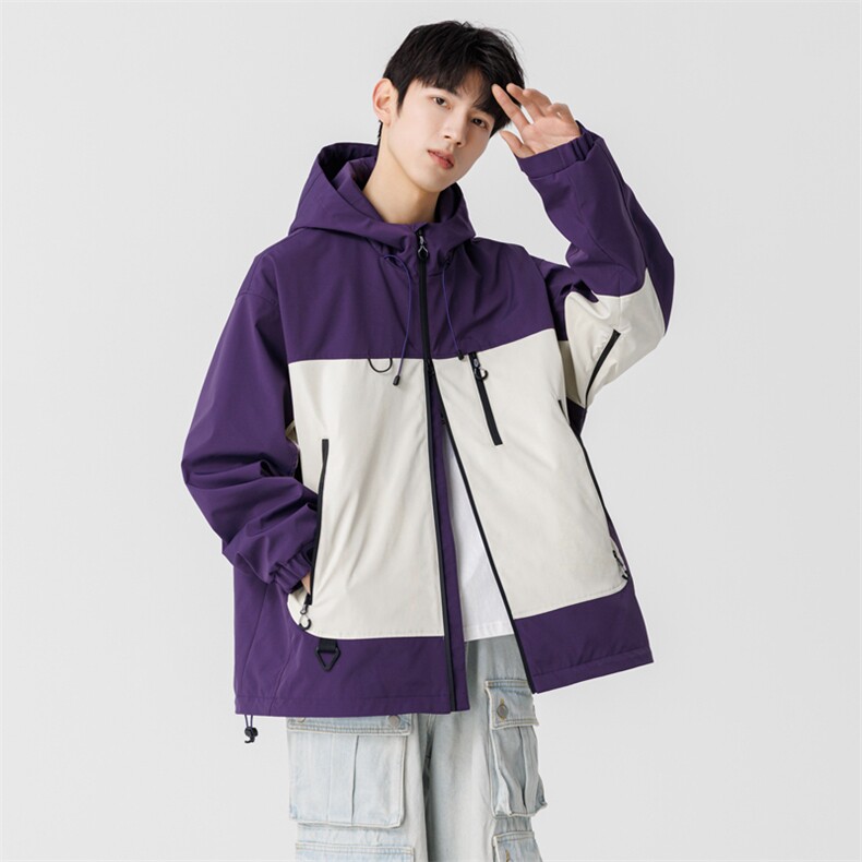 中性风现货三防户外夹克男连帽冲锋衣外套DSA157B-J129-P60,男装夹克,电商A157B
