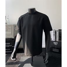 主推夏季新品2025玉米格半袖打底衫男士夏装短袖T恤上衣S408-特19，男装T恤，电商A233-1