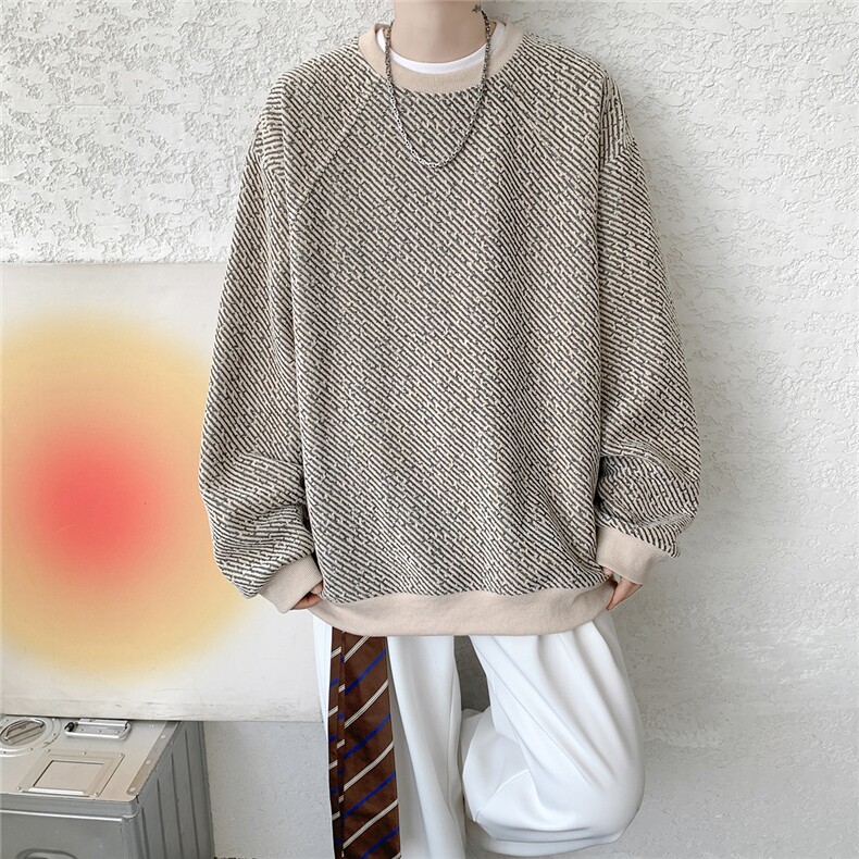 四季款现货WY5537-P35特大码基础款圆领套头卫衣,男装卫衣,电商D232